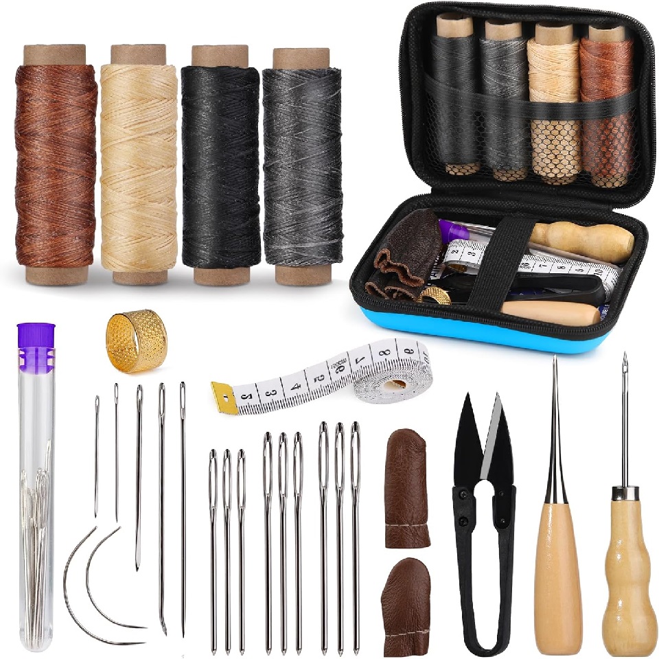 Leatherwork Kit - BUDDUR Kit di strumenti per cucire