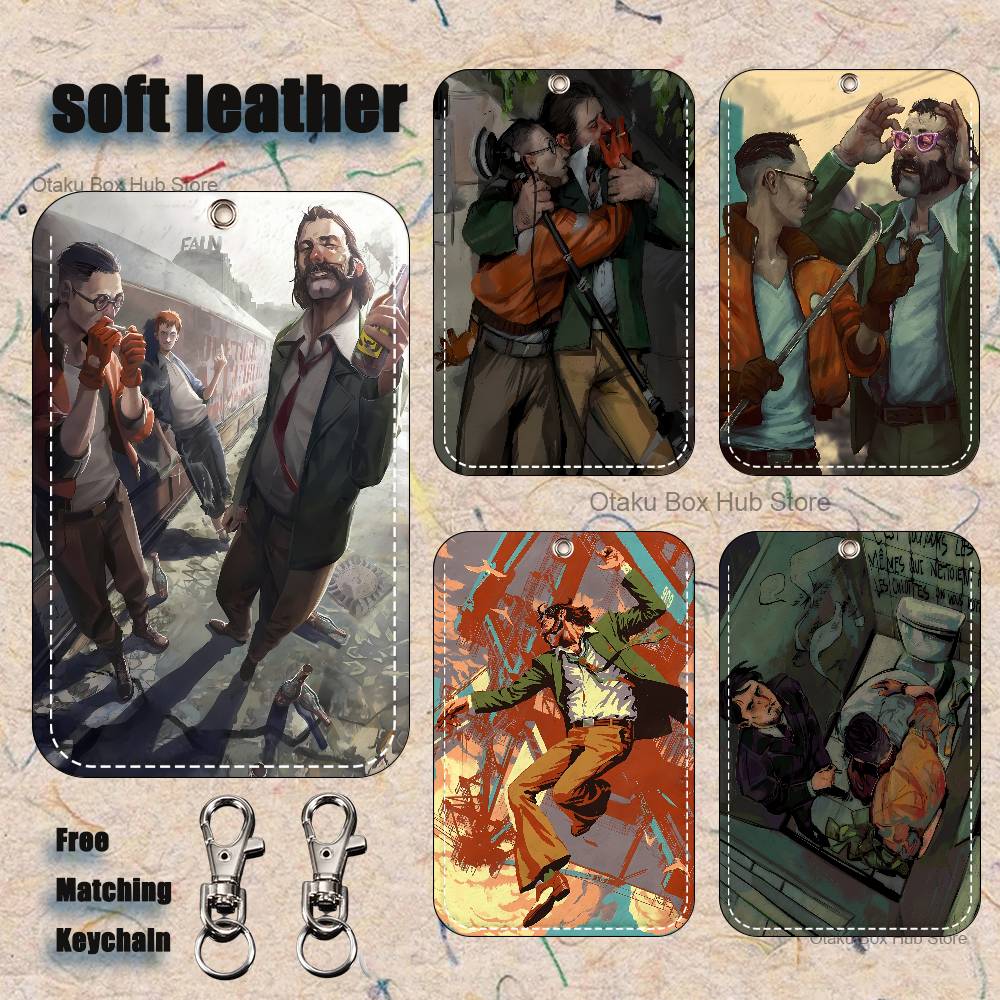 Leather Works - Portachiavi porta carte da gioco D-Disco