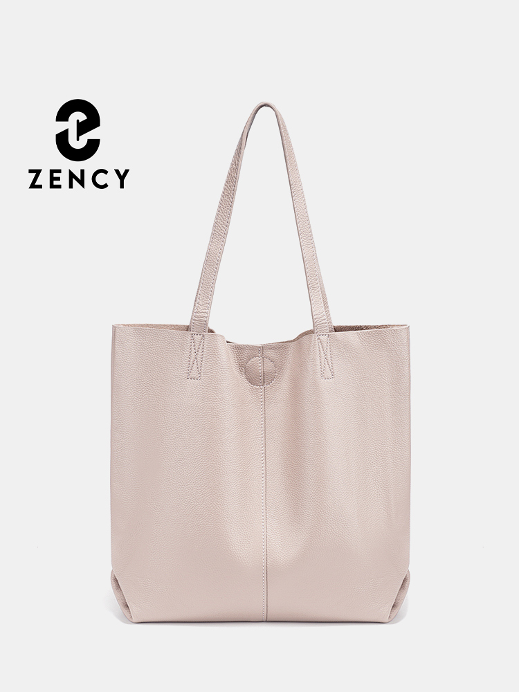 Leather Work Handbag - Borsa a Spalla Grande Capacità da