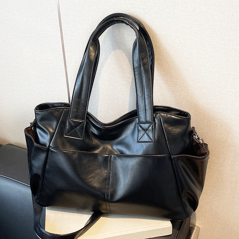 Leather Work Handbag - Borsa a Mano da Donna in