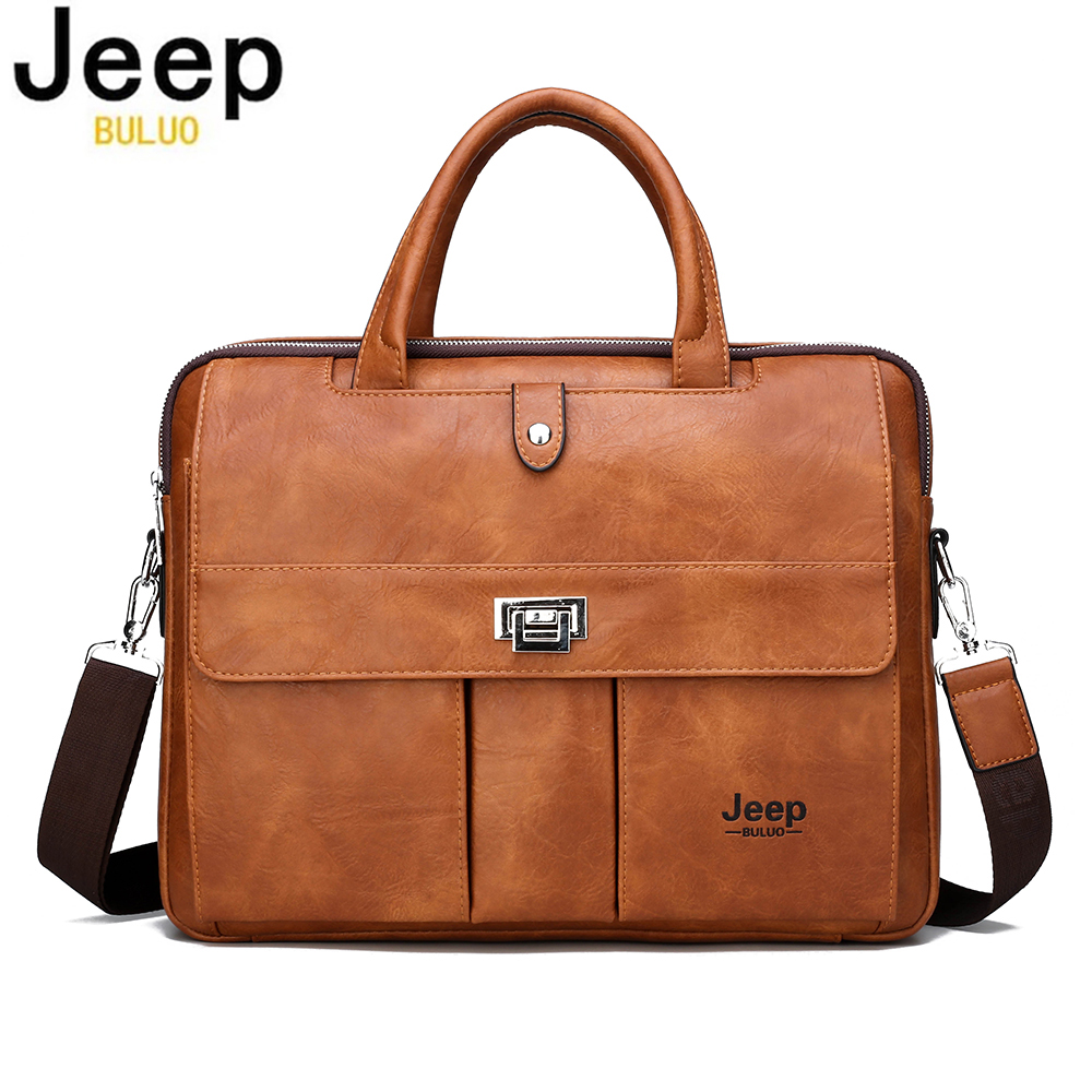 Leather Work Handbag - Borsa Portadocumenti in Pelle Jeep Buluo