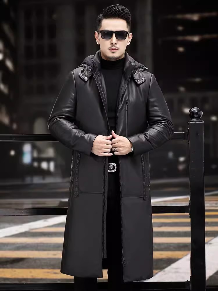 Cappotto invernale spesso cald - Leather Work Jacket With Hood recensione e prezzo