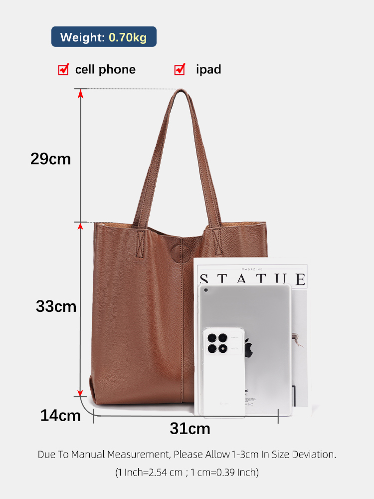 Borsa a Spalla Grande Capacità - Leather Work Handbag recensione e prezzo