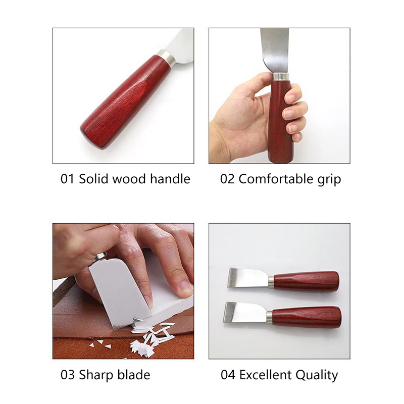 Coltello a lama piatta in acci - Leatherwork Knife recensione e prezzo