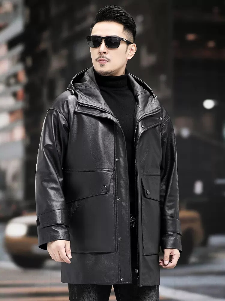 Piumino da lavoro caldo da uom - Leather Work Jacket With Hood recensione e prezzo