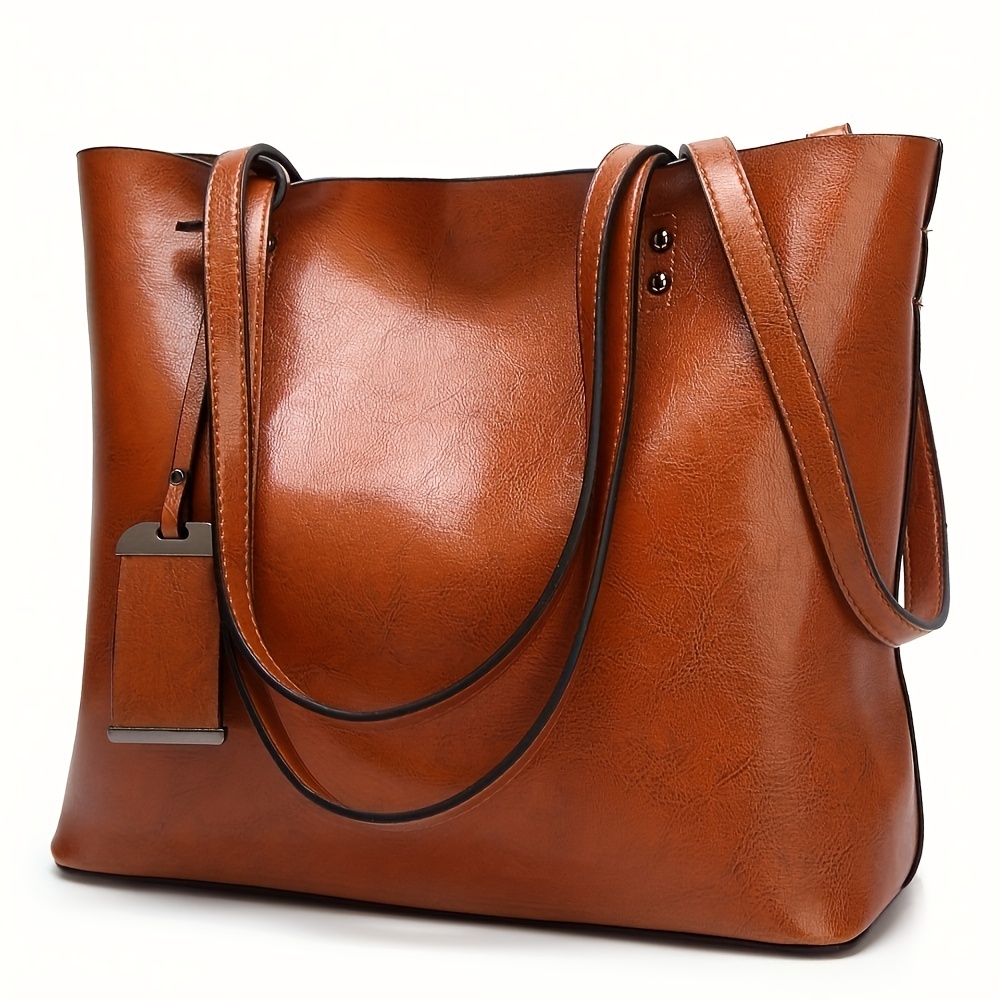 Borsa a tracolla da donna in p - Leather Work Handbag recensione e prezzo