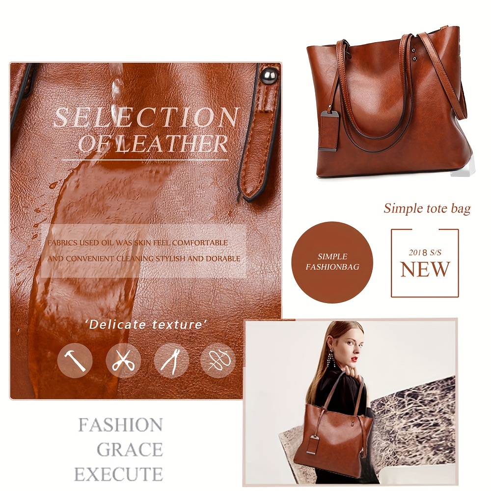 Borsa a tracolla da donna in p - Leather Work Handbag recensione e prezzo