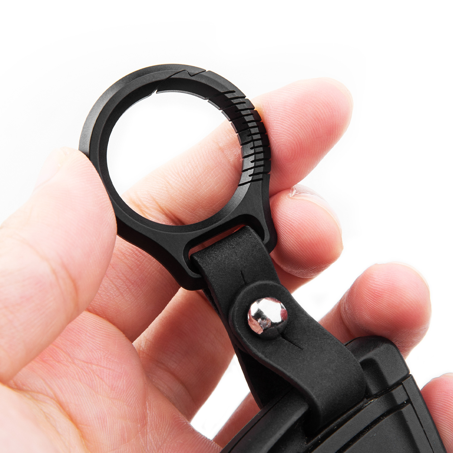 Portachiavi in titanio nero po - Leatherwork Ruler recensione e prezzo